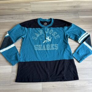 G-III Sports Carl Banks San Jose Sharks Hockey Long Sleeve Shirt Mens Sz XL